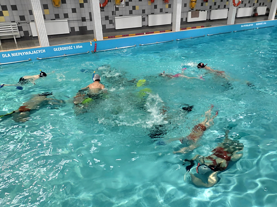 Hokej pod wodą Walenie Siemianowice Śląskie Trening 25 III 2023